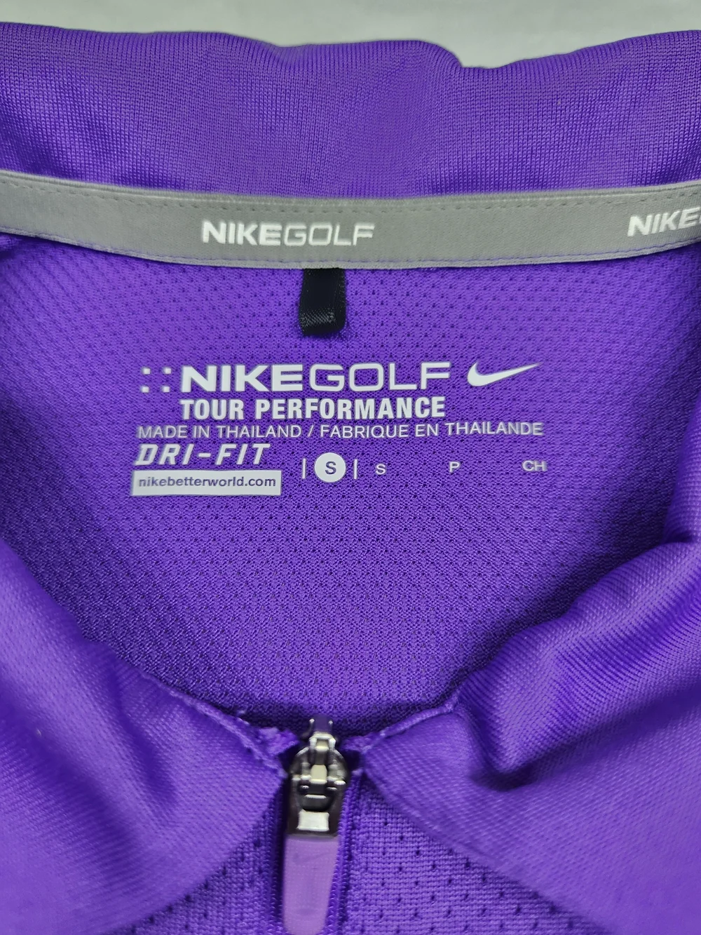 Nike Pro Golf Women's Purple Polo Performance Top